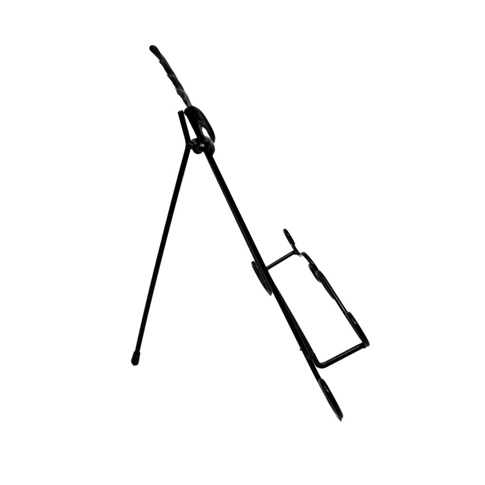Black Wrought Iron Metal A-Frame Easel 10.5”h - Picture 4 of 5
